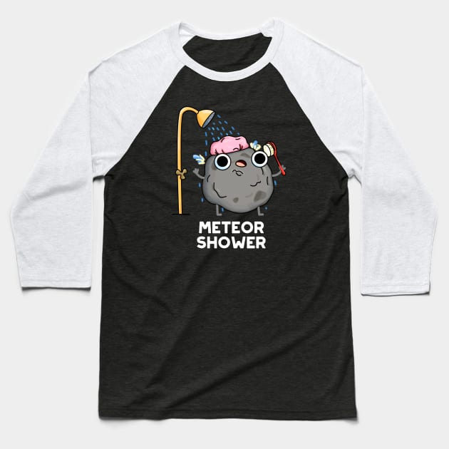 Meteor Shower Astronomy Baseball T-Shirt by punnybone